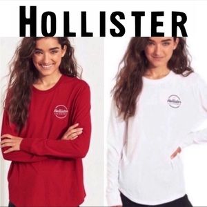 NEW Two Hollister Long Sleeve Flock Bundle Shirt